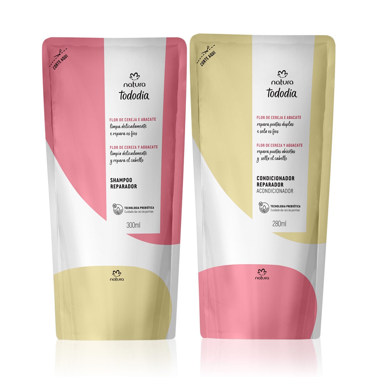 Kit Refil NaturaTododia Shampoo e Condicionador Reparador (2 produtos)