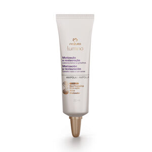 Ampola Matização e Restauração para Cabelos Loiros e Grisalhos Lumina 4 un de 20 ml