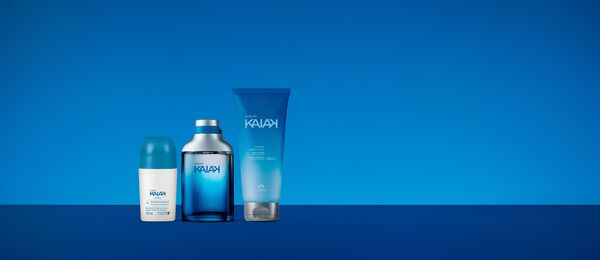 Kit Kaiak Masculino, Desodorante Roll-on e Shampoo (3 produtos)