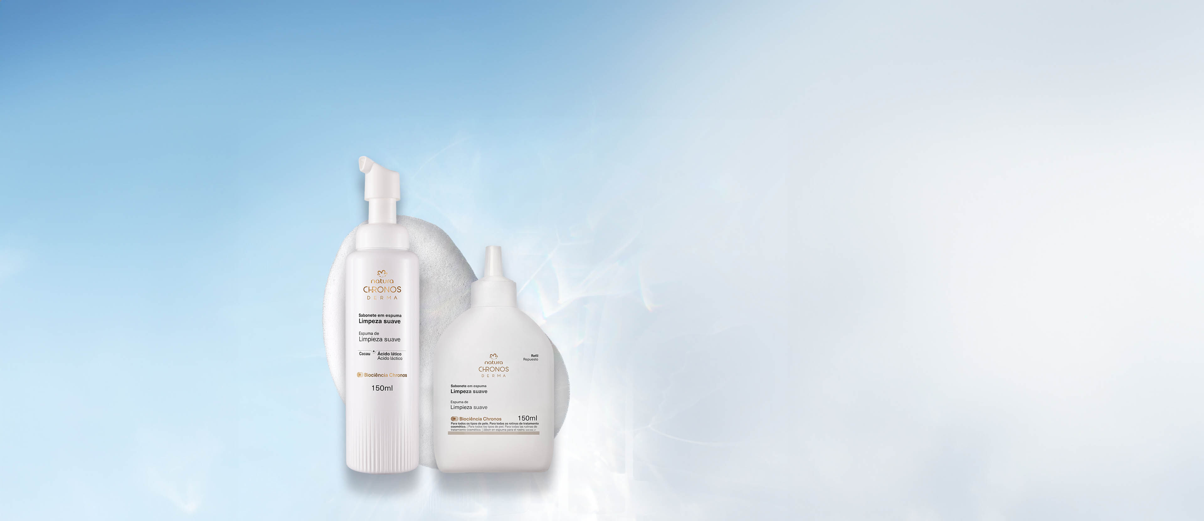 Kit Sabonete em Espuma com Refil Chronos Derma