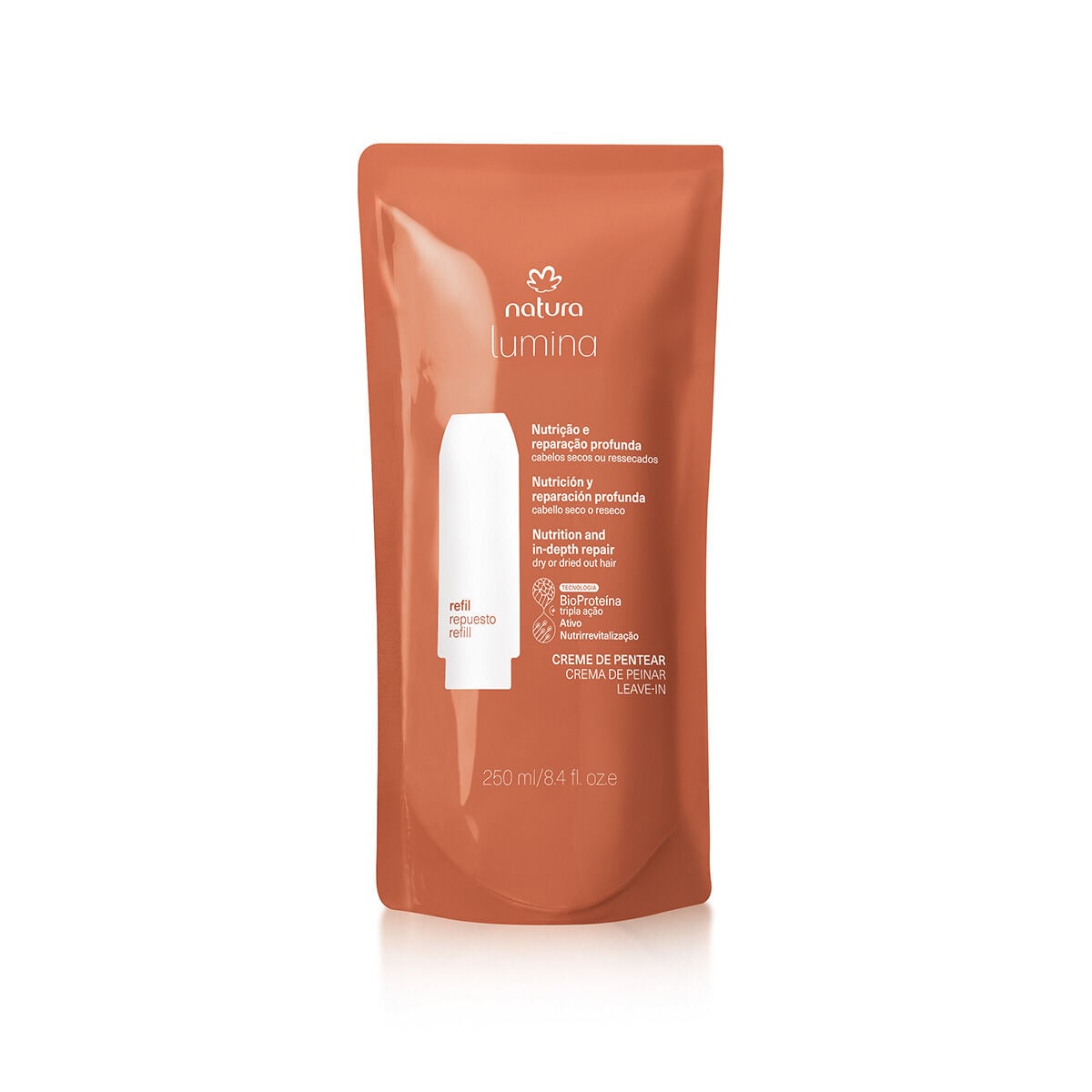 Refil Creme de Pentear Selador de Cuticulas Cabelos Secos ou Ressecados Lumina