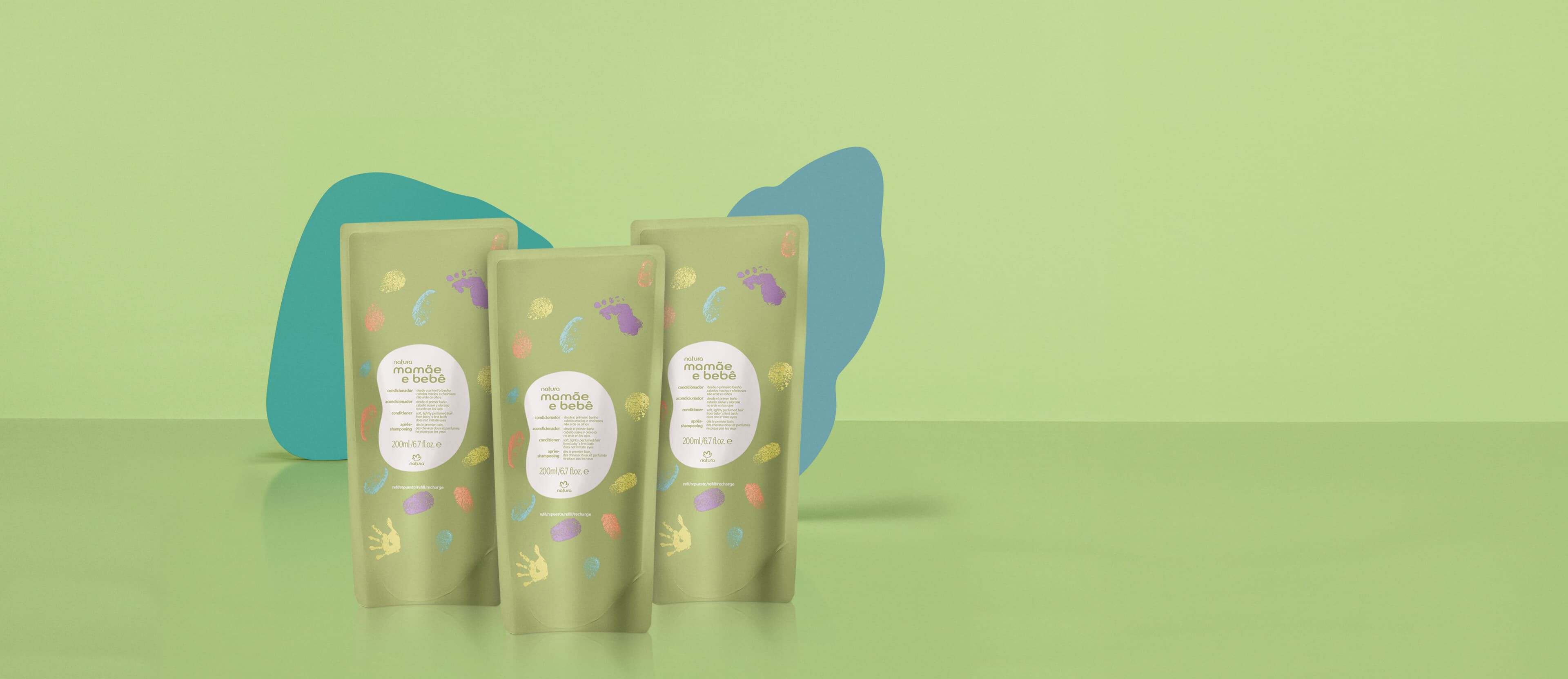 Kit Refil Condicionador Suave Mamãe e Bebê (3 unidades)