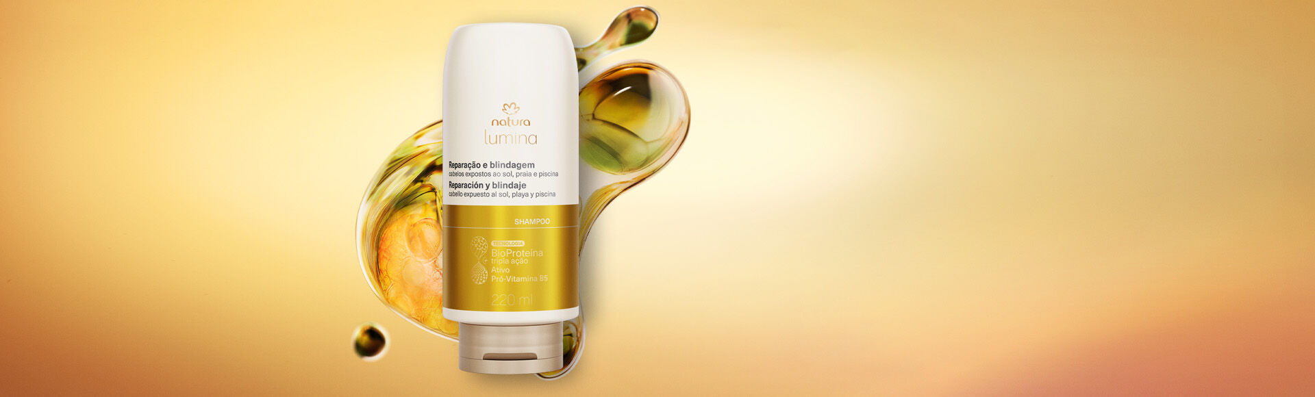 Shampoo Revitalizante para Reparação e Blindagem