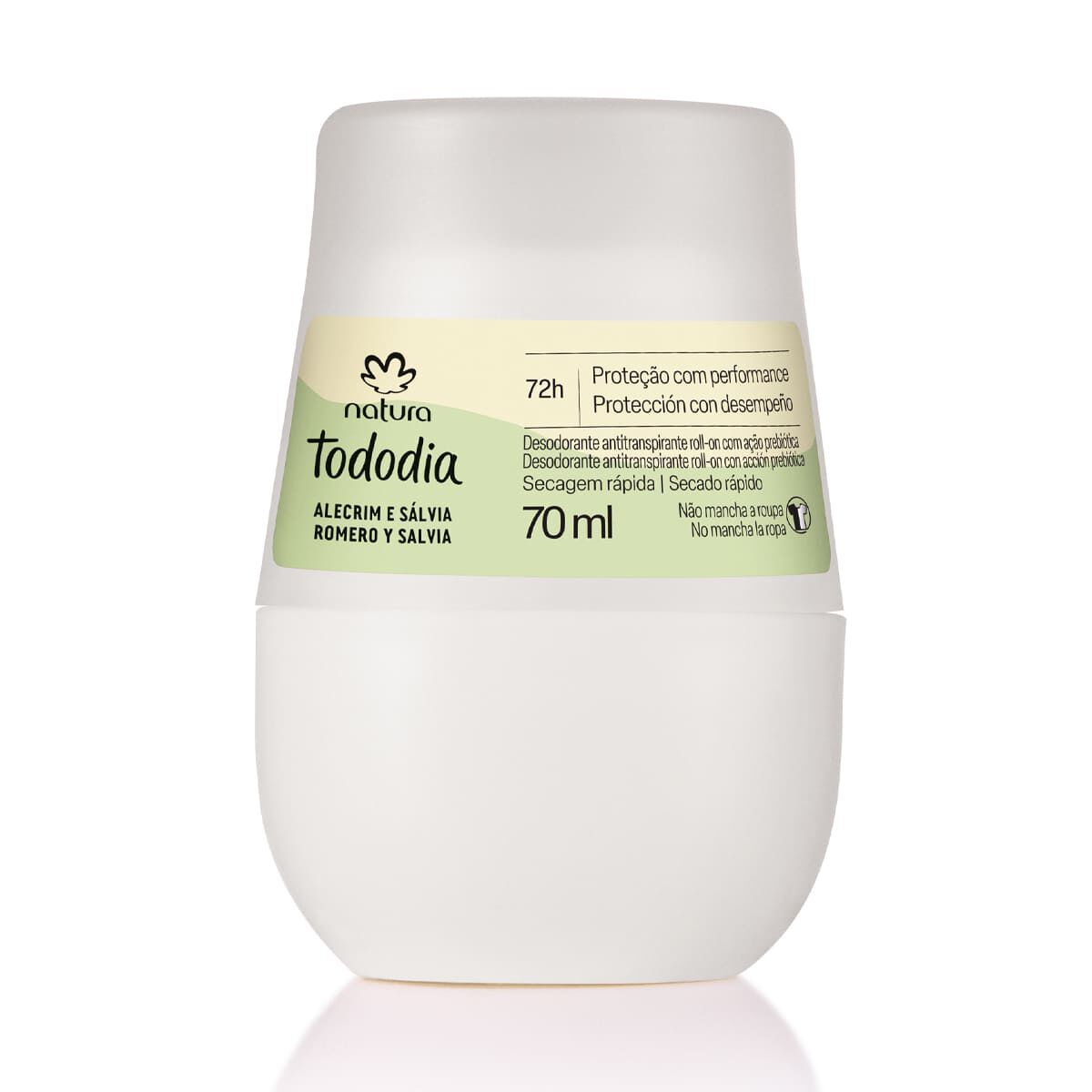 Desodorante Antitranspirante Roll-on Tododia Alecrim e Sálvia 70 ml
