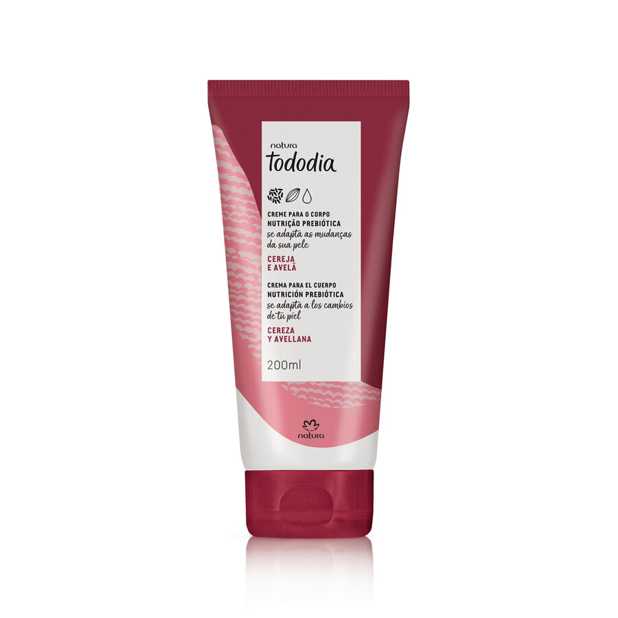 Crema Desodorante Nutritivo para el Cuerpo Tododia Cereza y Avellana 200 Ml