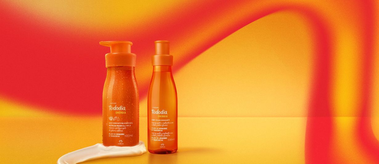 Kit Tododia Energia Flor de gengibre e Tangerina com Body Splash (2 produtos)