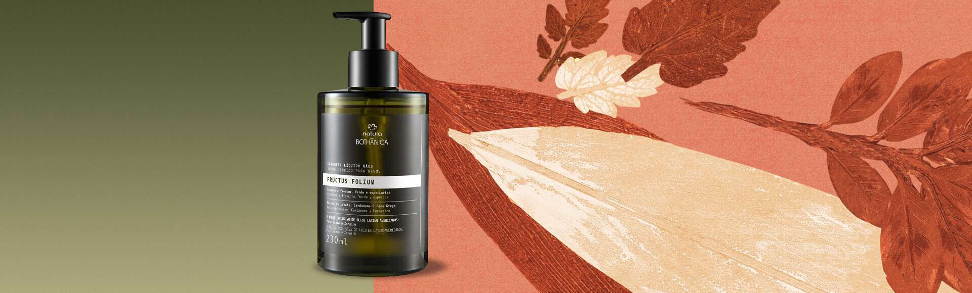 Sabonete Líquido Mãos Natura Bothânica Fructus Folium