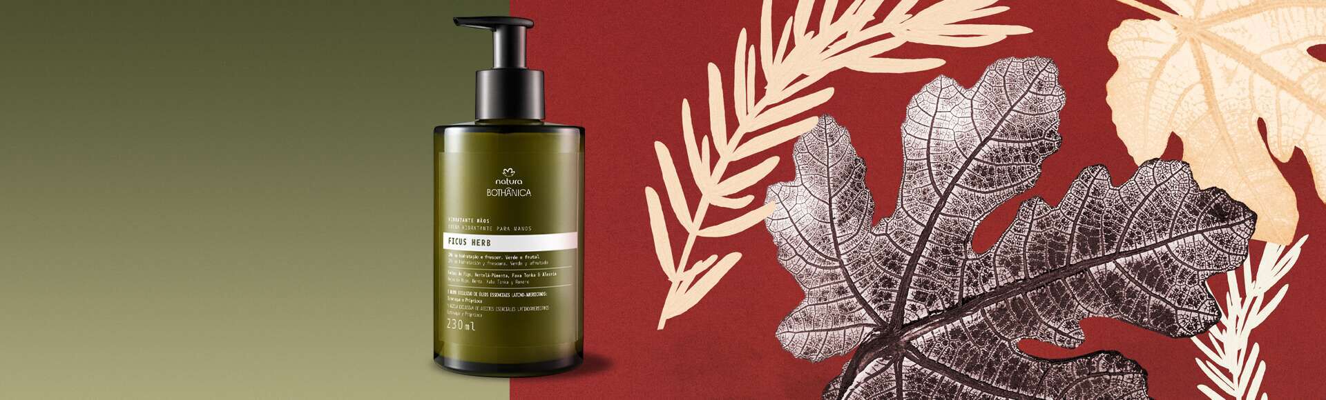 Hidratante Mãos Natura Bothânica Ficus Herb