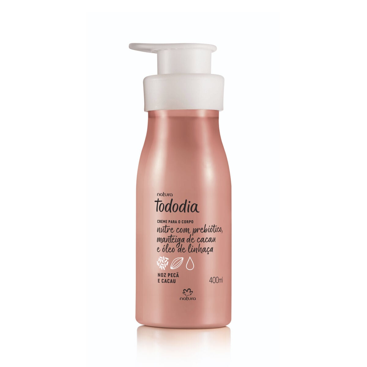 Creme Desodorante Nutritivo para O Corpo Tododia Noz Peca e Cacau 400 Ml