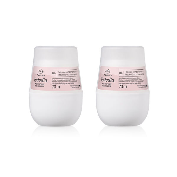 Kit Desodorante Antitranspirante Roll-on Tododia Pele Uniforme (2 unidades)