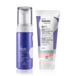 Kit Espuma Nuvem e Creme para o Corpo TododiaTodanoite Chá de Camomila e Lavanda