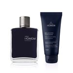 Kit Balm Pós-barba e Deo Parfum Natura Homem Essence