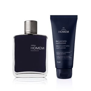Kit Balm Pós-barba e Deo Parfum Natura Homem Essence
  