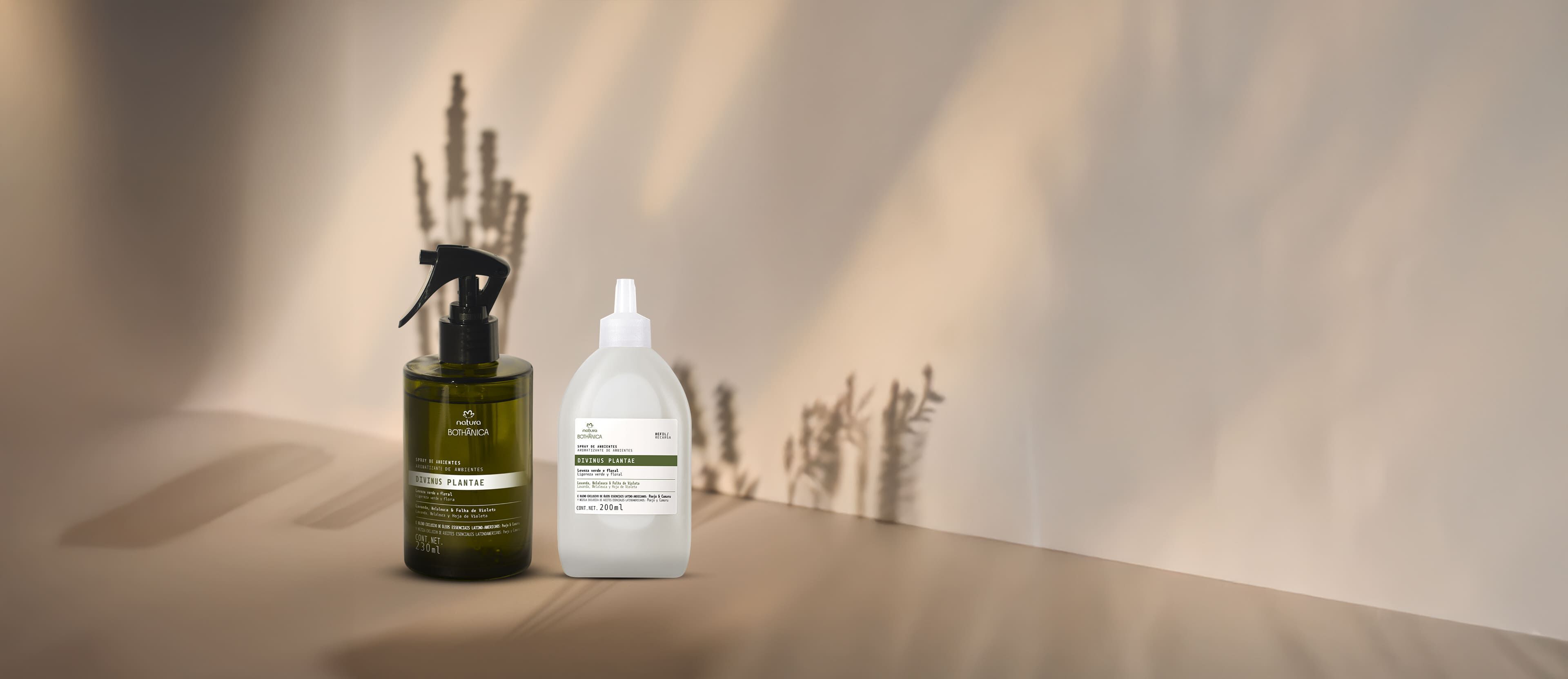 Kit Bothânica Spray para Ambientes Divinus Plantae e Refil (2 produtos)