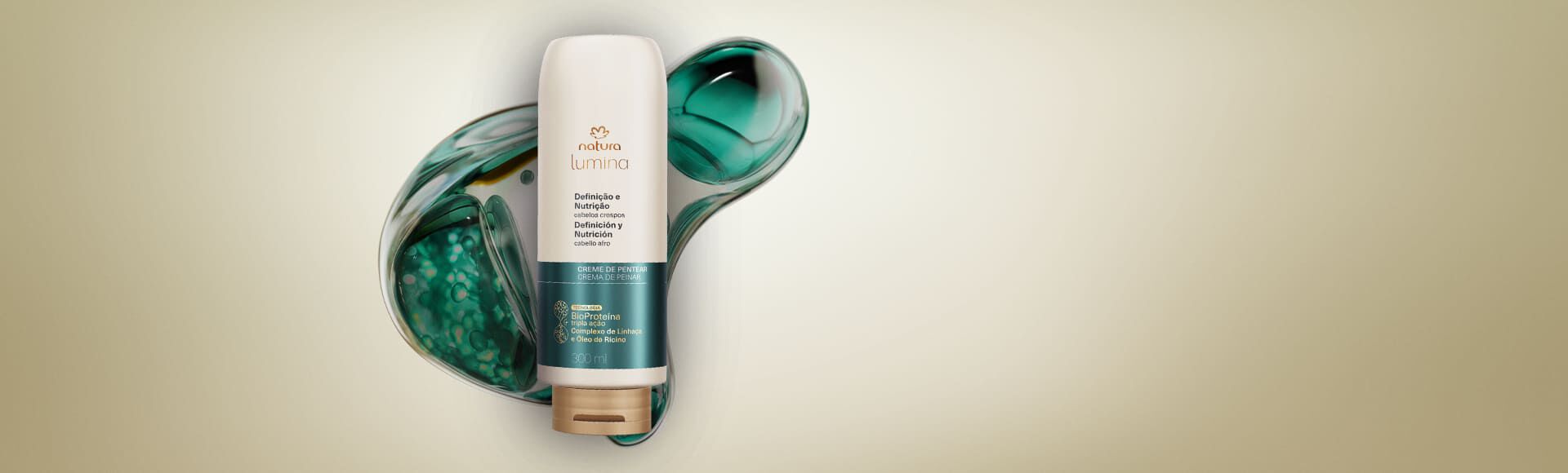 Creme de Pentear Ativador para Definição e Nutrição de Cabelos Crespos