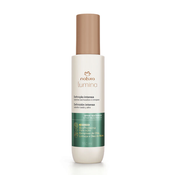 Spray Umidificador Reativador para Definição Intensa de Cabelos Cacheados e Crespos