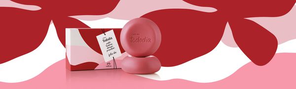 Sabonete em Barra Puro Vegetal Tododia Framboesa e Pimenta Vermelha