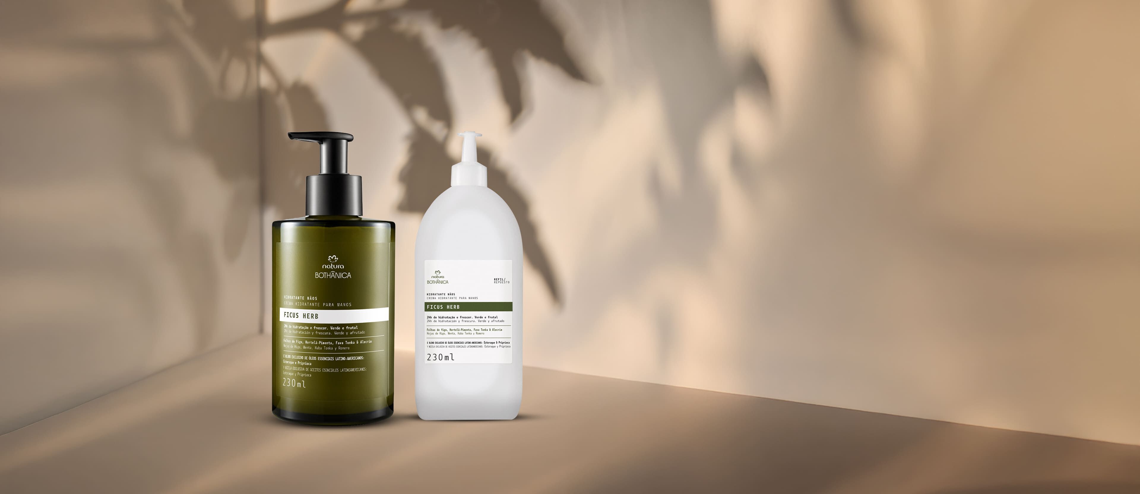 Kit Bothânica Hidratante para as Mãos Ficus Herb e Refil (2 produtos)