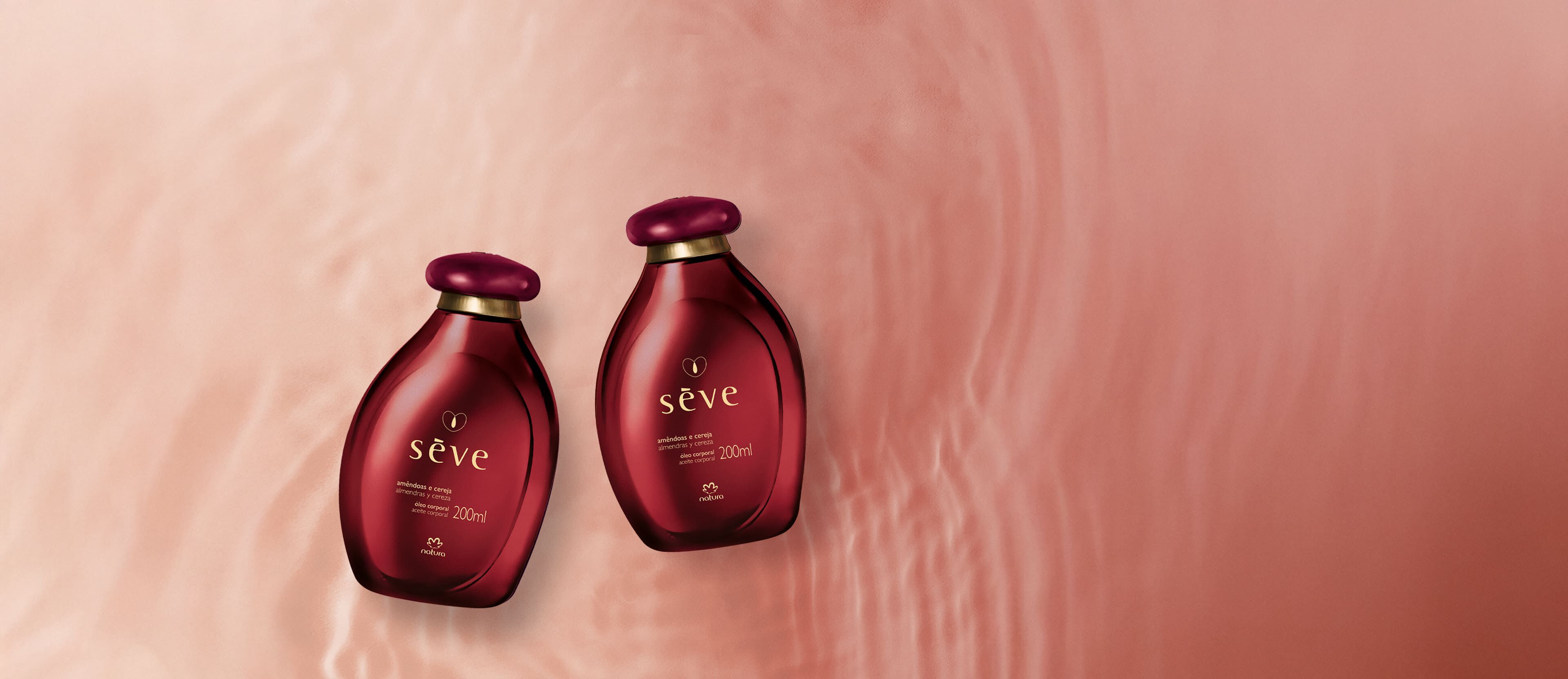 Kit Óleo Desodorante Corporal Sève Amêndoas e Cereja (2 unidades)