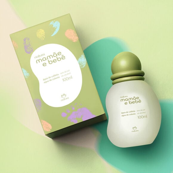 Água de Colônia infantil 0 a 3 anos Mamãe e Bebê 100 ml