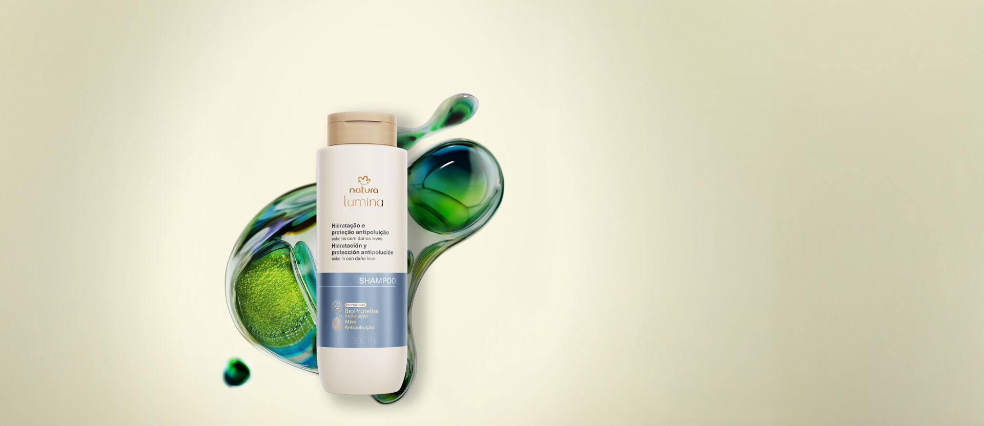 Shampoo Purificante Lumina para Hidratação e Proteção Antipoluição