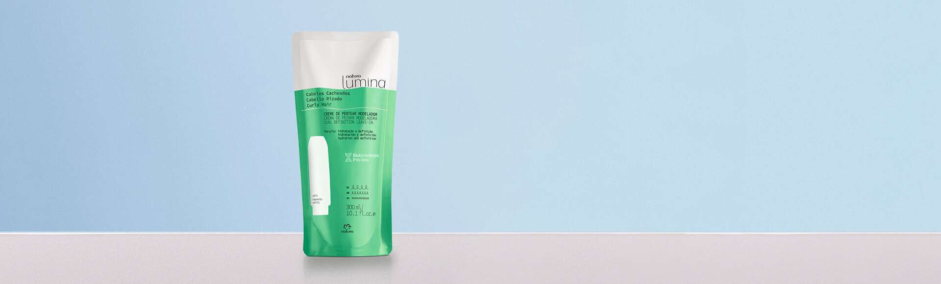 Refil Creme de Pentear Modelador para Cabelos Cacheados Lumina