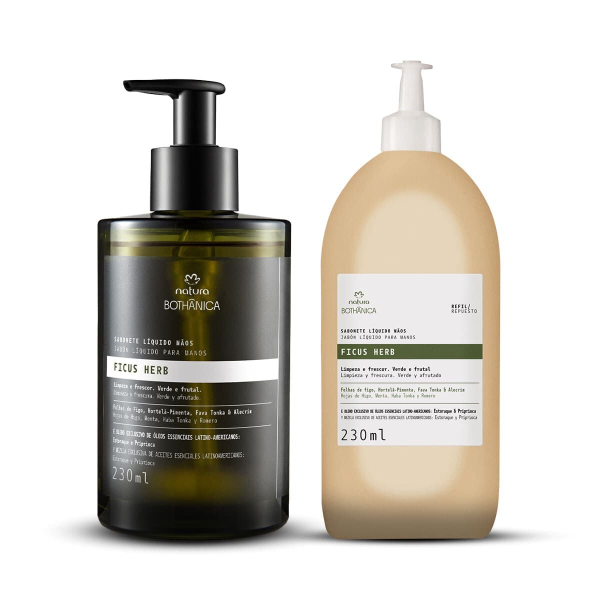 Kit Bothânica Sabonete Líquido Ficus Herb e Refil (2 produtos)
