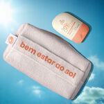 Kit Protetor Solar Facial Pele Normal a Seca FPS 70 e Nécessaire Natura Solar