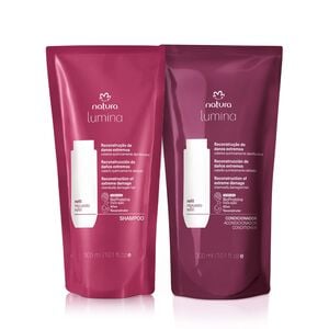 Kit Refis Shampoo e Condicionador Lumina Reconstrução de Danos Extremos (2 produtos)