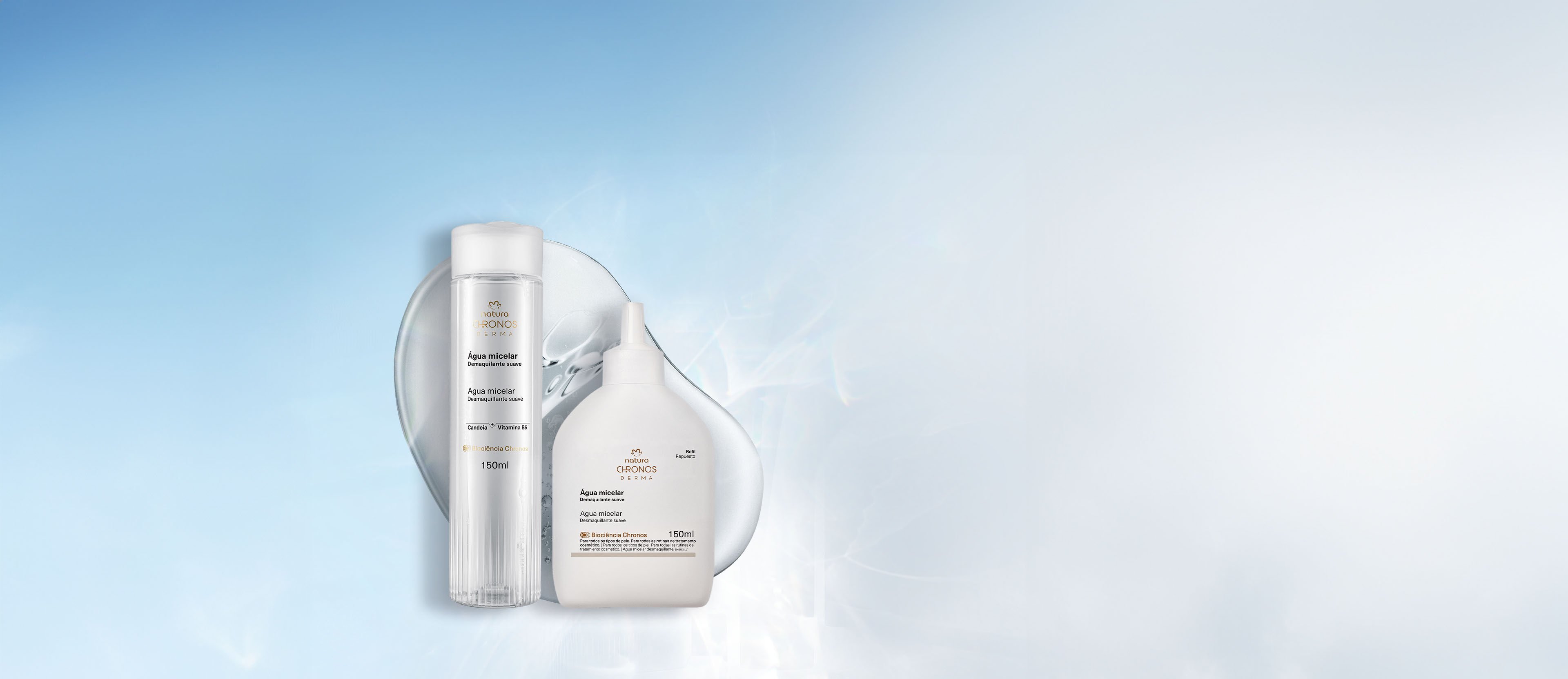 Kit Água Micelar com Refil Chronos Derma