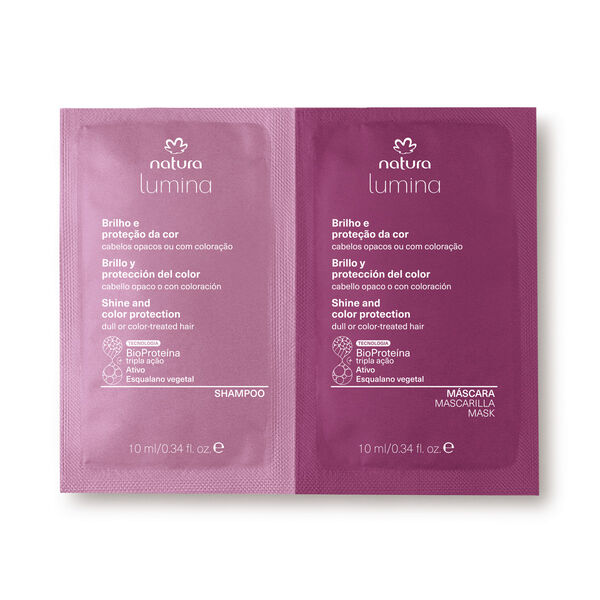 Amostra Lumina Brilho e Proteção da Cor 2 un de 10 ml