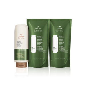 Kit Lumina Creme de Pentear Definição e Nutrição para Cabelos Cacheados