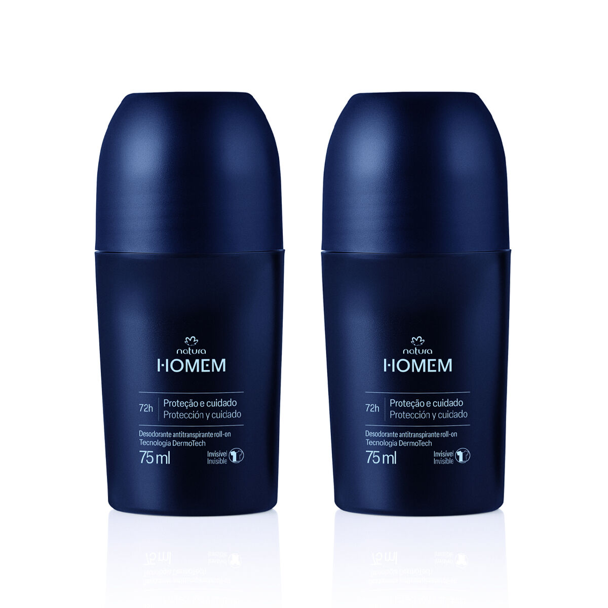 Kit Desodorante Antitranspirante Roll-On Natura Homem (2 unidades)