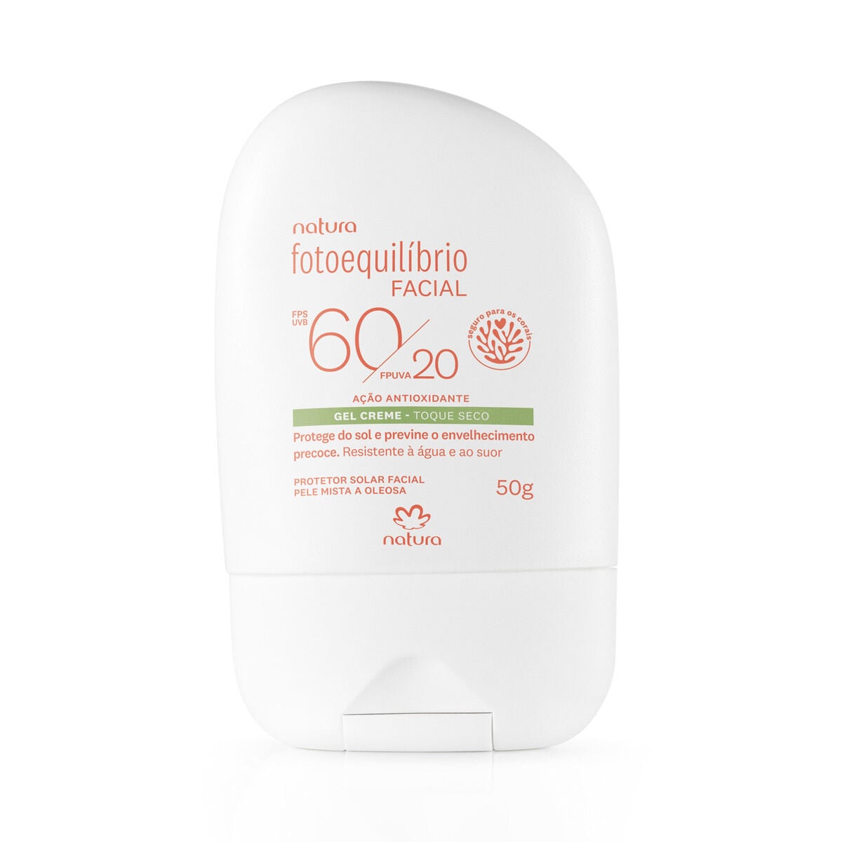 Protetor Facial Gel Creme Fps 60 Fpuva 20 Fotoequilibrio 50 G