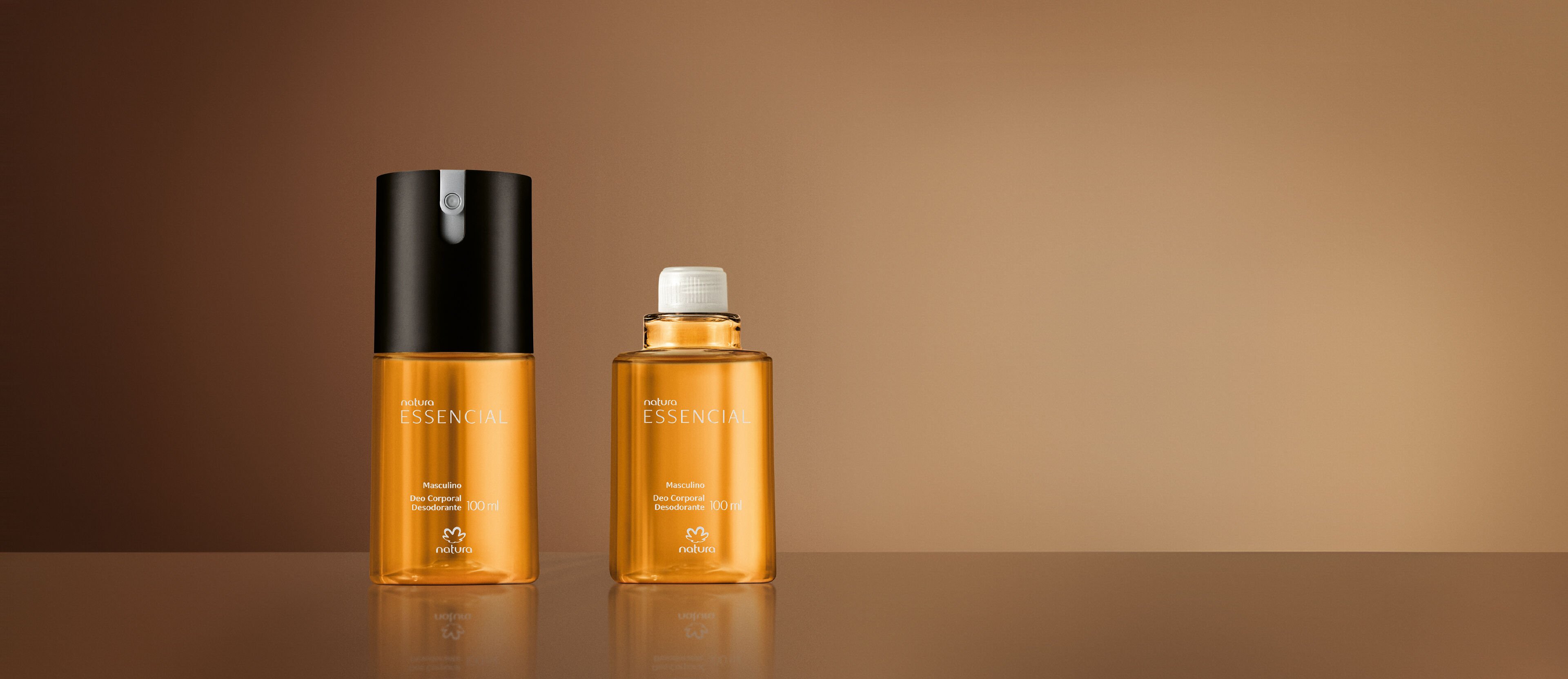 Kit Desodorante Corporal Essencial Masculino com Refil (2 produtos)