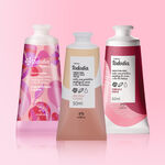 Kit Cremes para as Mãos Flor de Pêssego e Jasmim + Noz Pecã e Cacau + Cereja e Avelã (3 produtos)