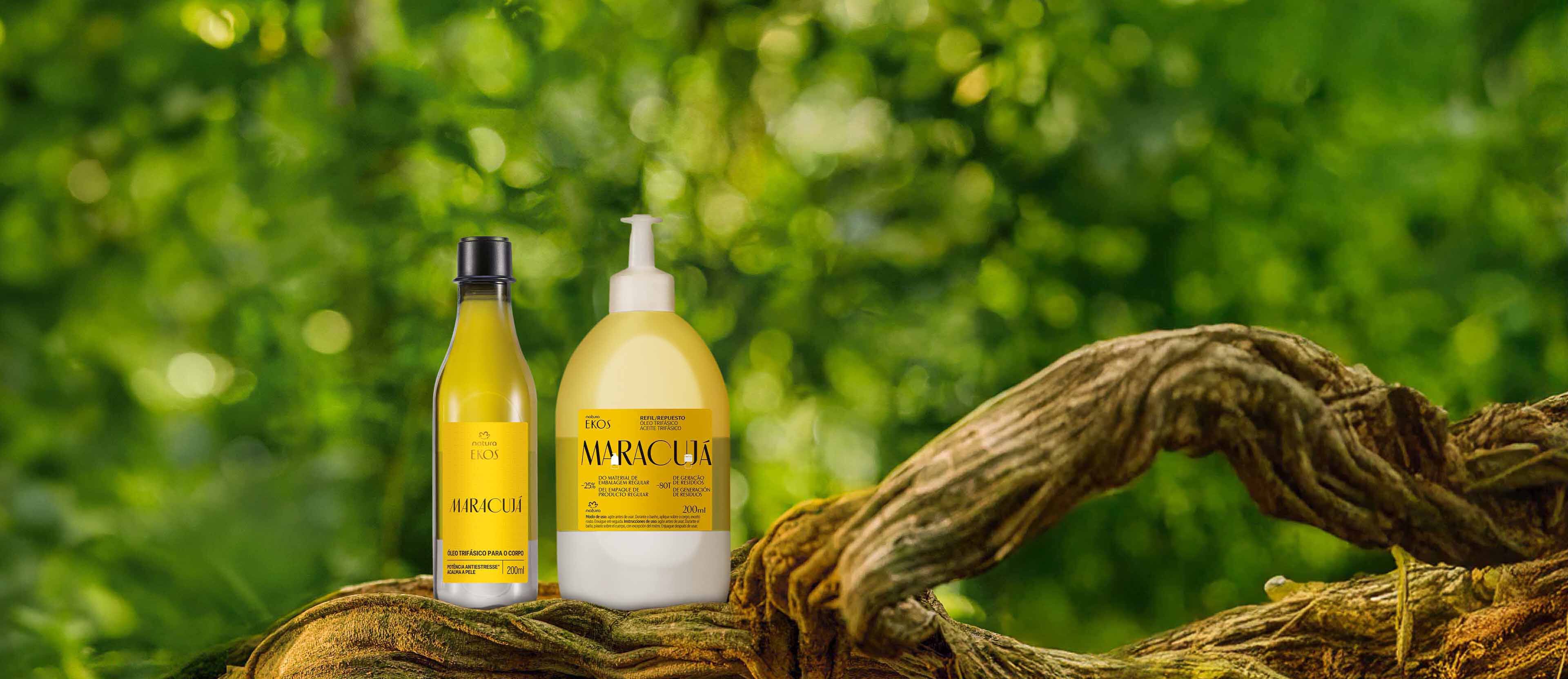 Kit Ekos Maracujá Óleo Trifásico para o Corpo e Refil