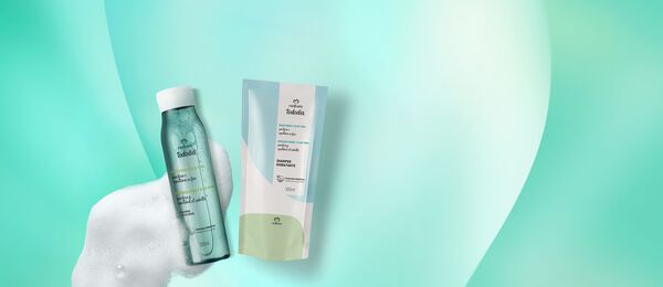 Kit Shampoo Hidratante Tododia Maçã Verde e Aloe Vera com Refil