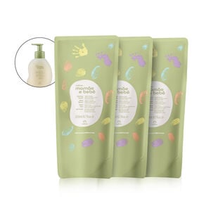 Kit Refil Sabonete Líquido da Cabeça aos Pés Mamãe e Bebê (3 unidades)