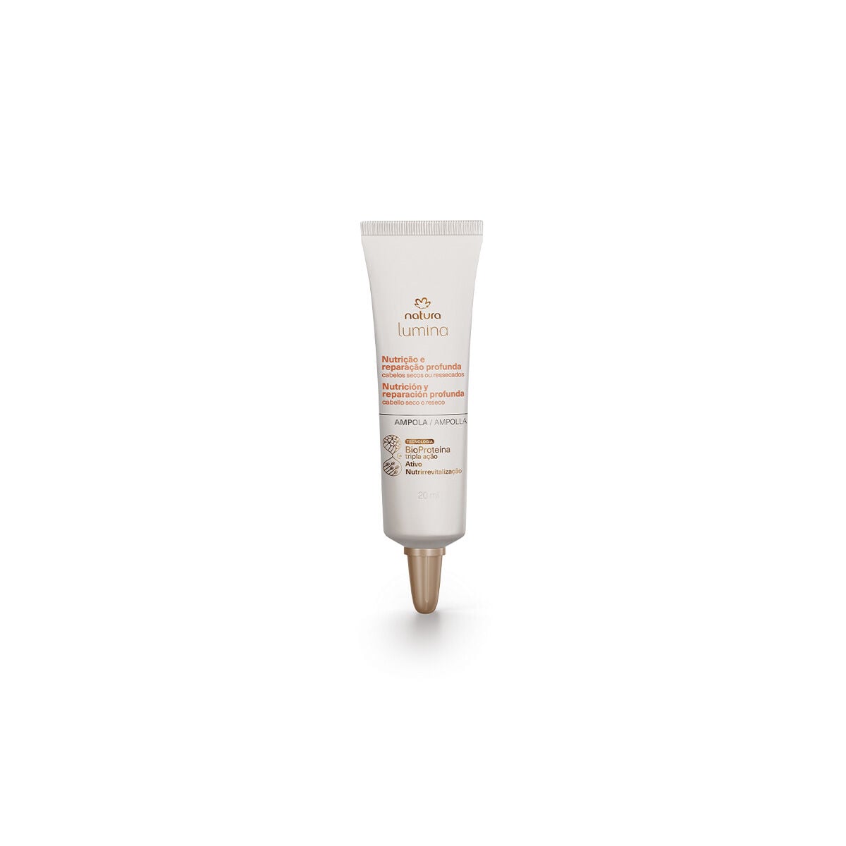 Ampola Reparacao Instantanea para Cabelos Secos ou Ressecados Lumina 4 un de 20 Ml
