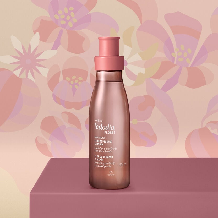 Body Splash Flor de Pêssego e Jasmim Tododia Flores 200 ml