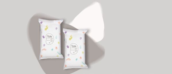Kit Lenços Umedecidos Sem Fragrância Mamãe e Bebê (2 unidades)