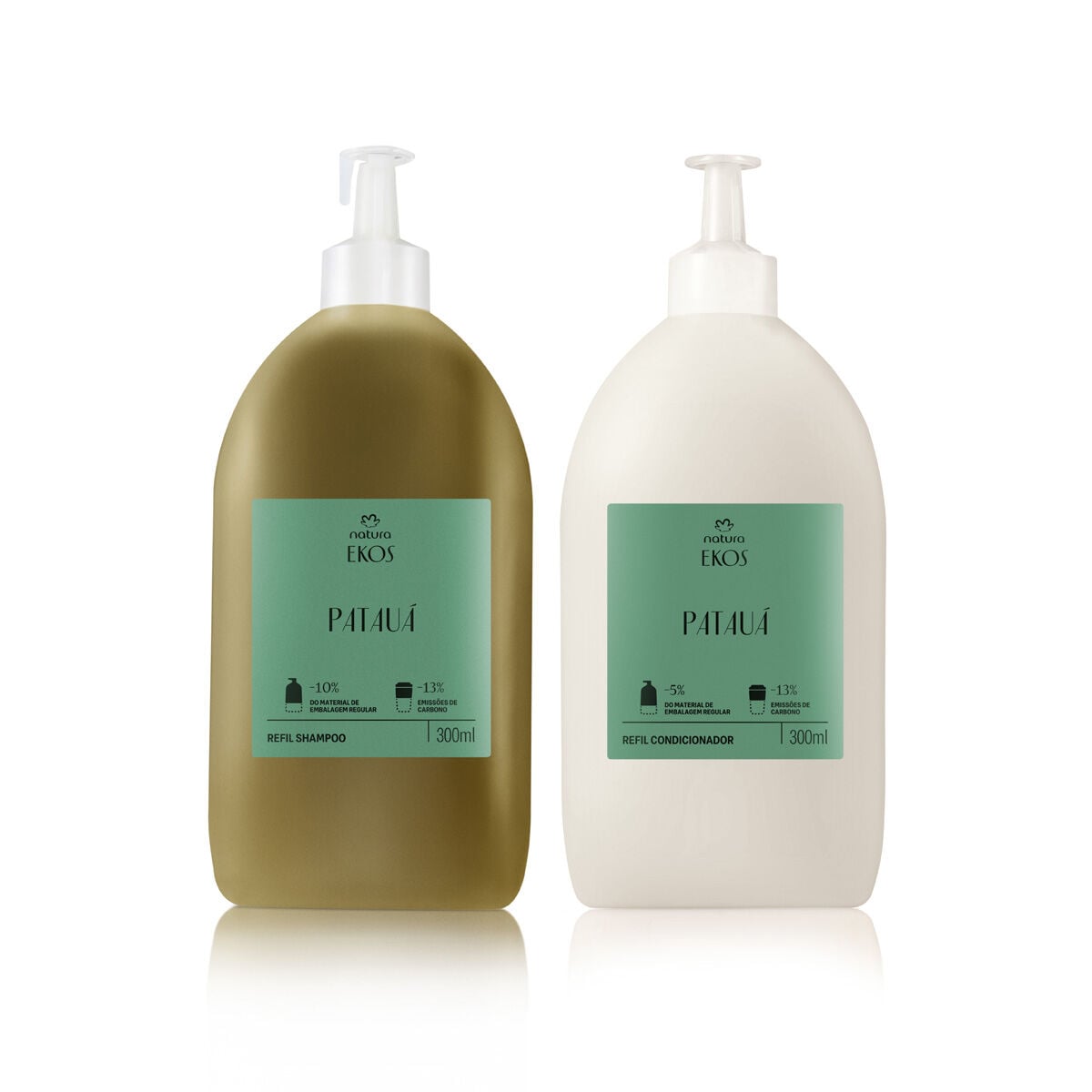 Kit Ekos Refil Shampoo e Condicionador Pataua 2 Produtos de 300 Ml