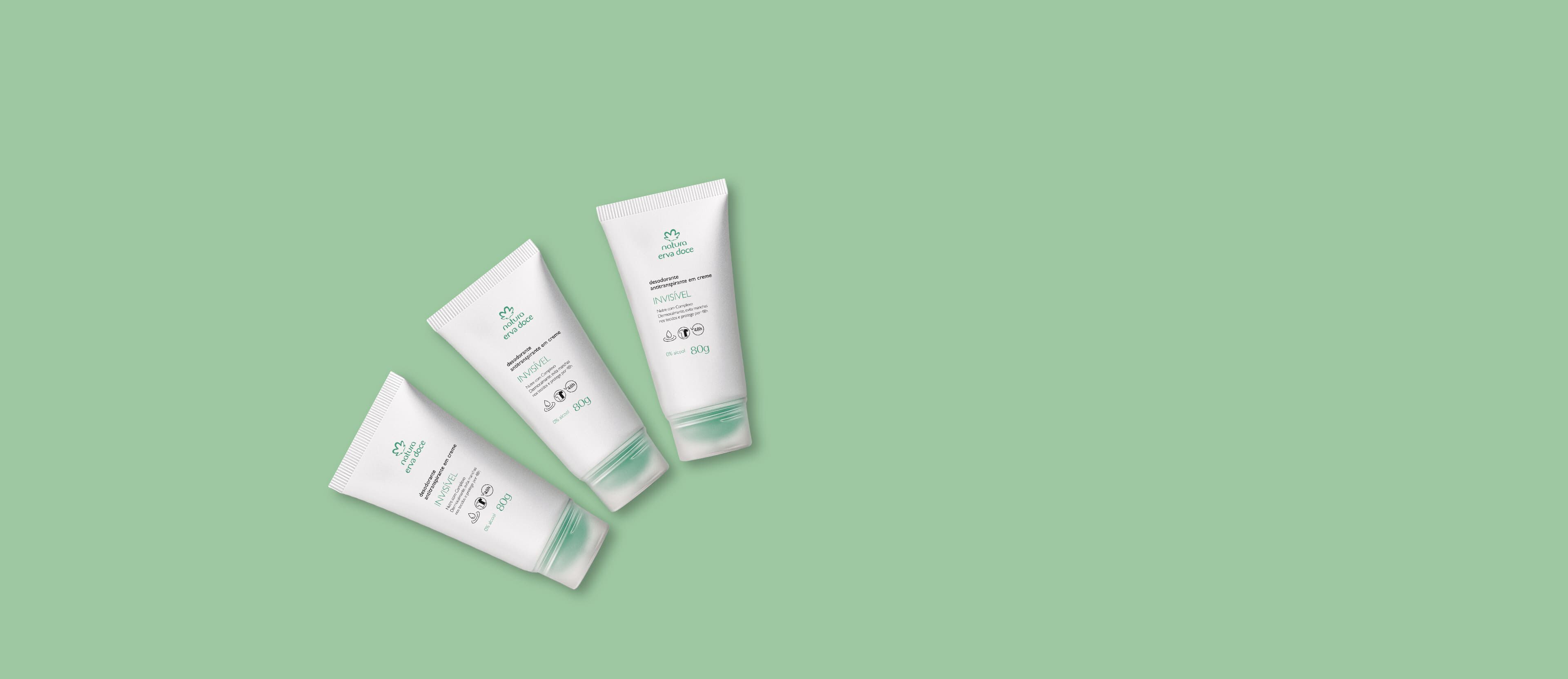 Kit Desodorante Antitranspirante em Creme Erva Doce (3 unidades)