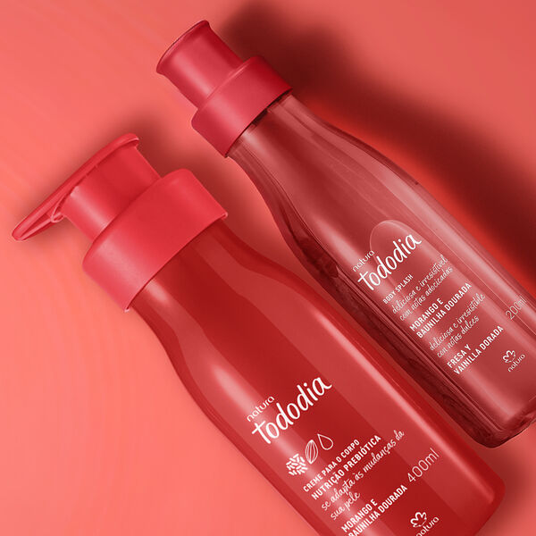 Kit Tododia Morango e Baunilha Dourada com Body Splash (2 produtos)