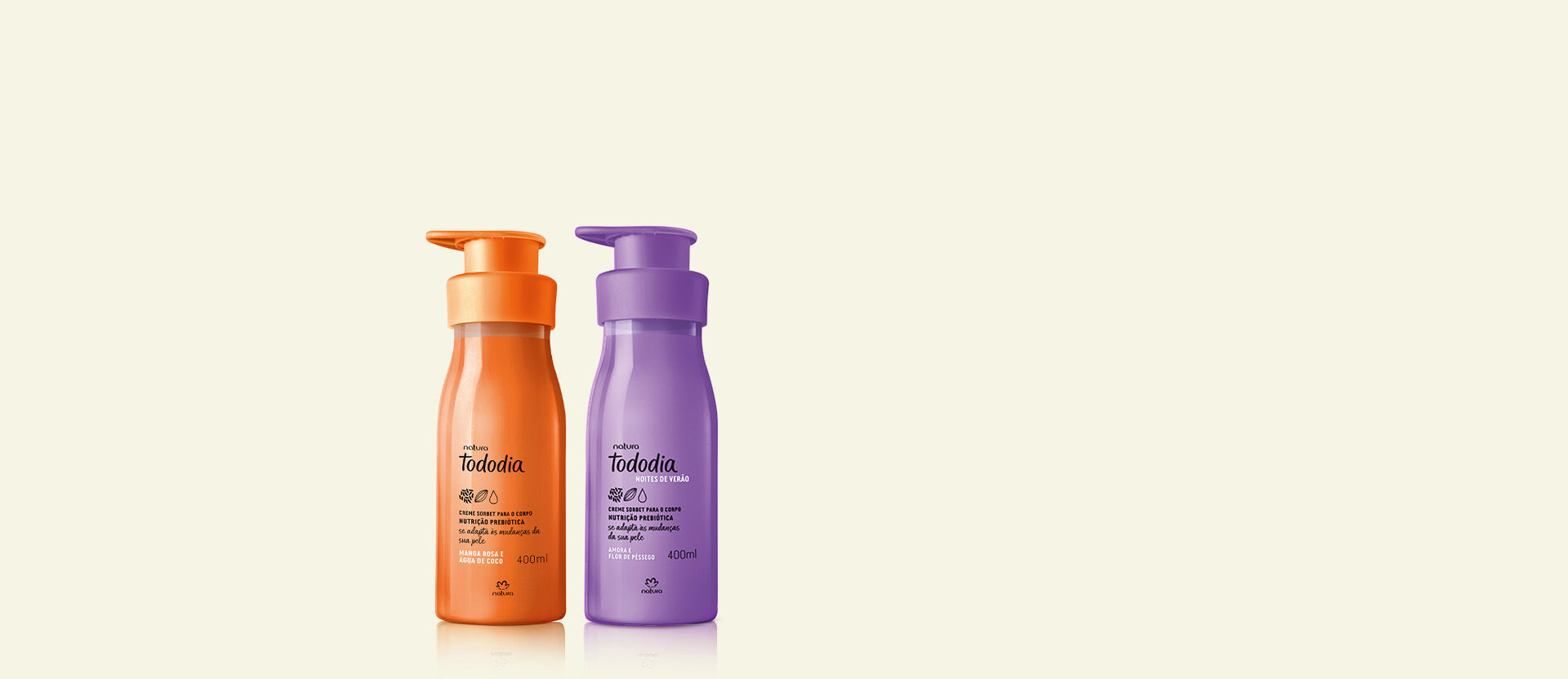 Kit Desodorante Nutritivo Tododia Manga Rosa e Água de Coco + Amora e Flor de Pêssego (2 produtos)