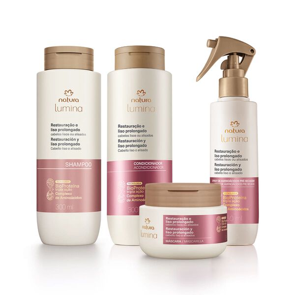 Kit Lumina para Restauração e Liso Prolongado (4 produtos)