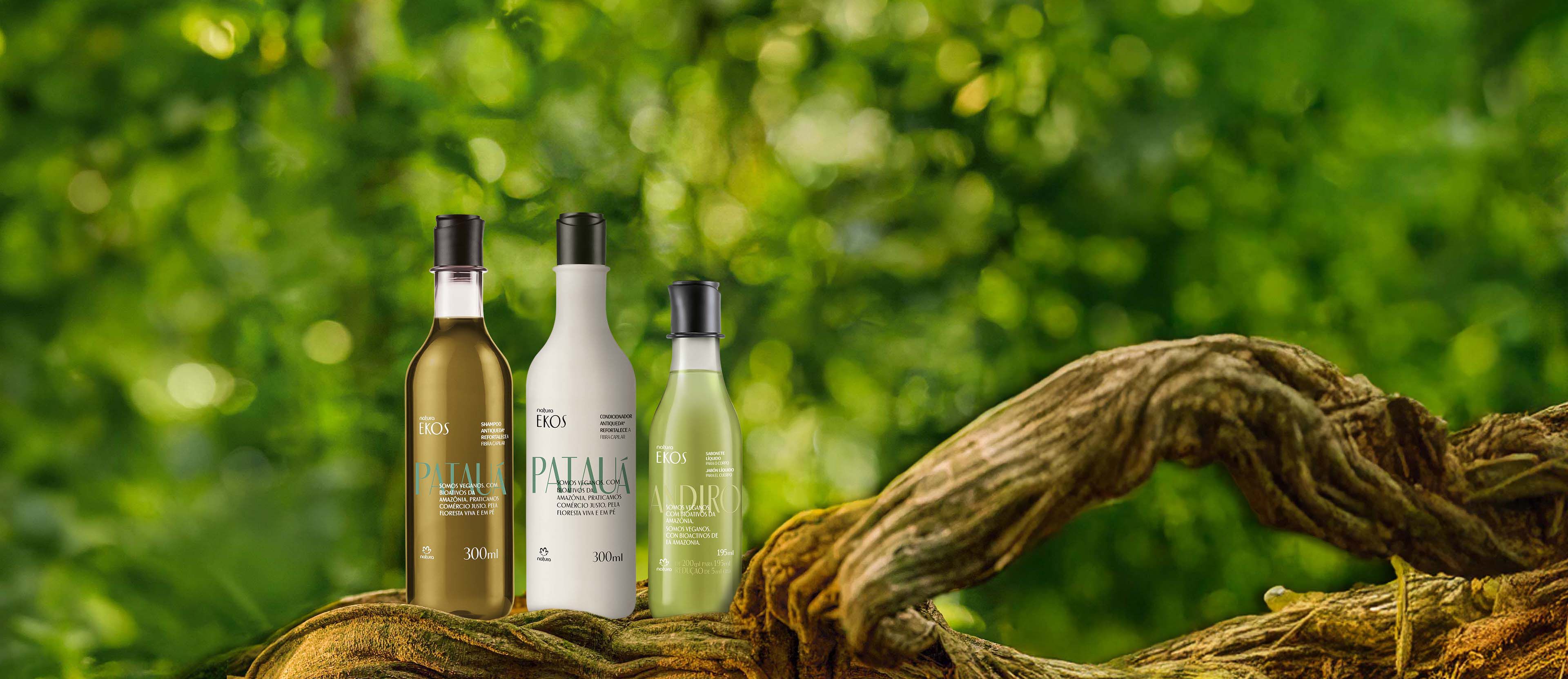 Kit Shampoo e Condicionador Ekos Patauá e Sabonete Líquido Andiroba