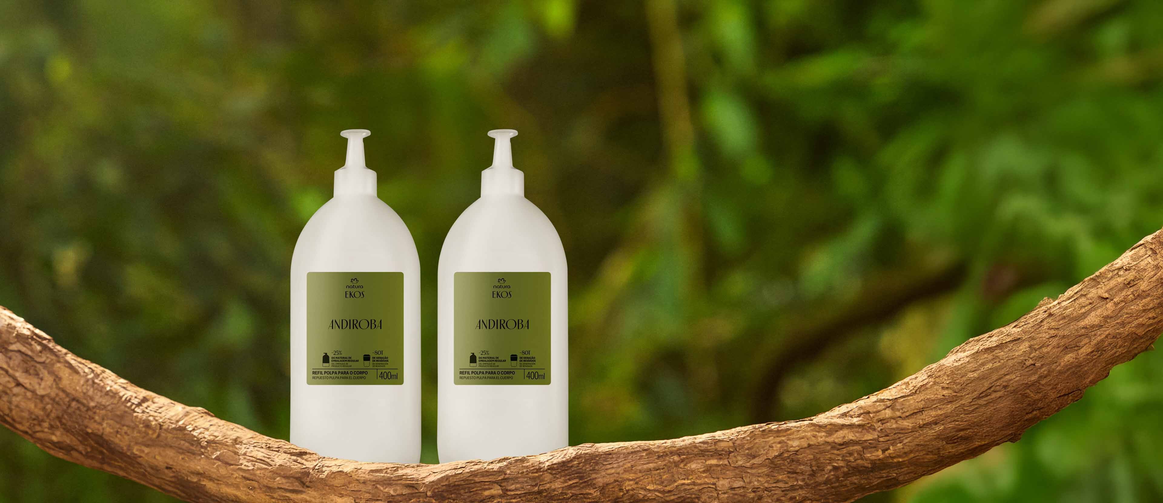 Kit Refil Creme Desodorante Hidratante Ekos Andiroba