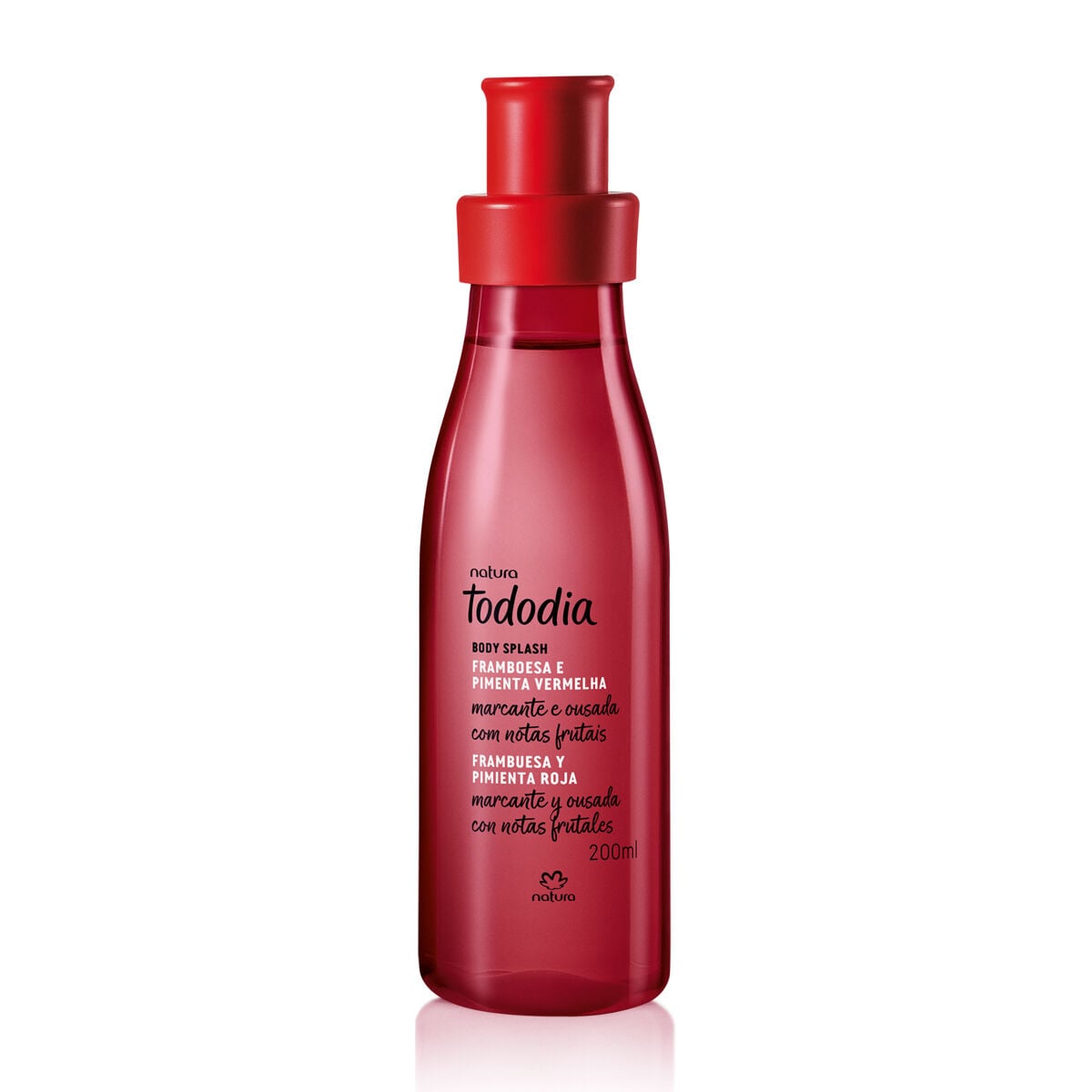 Body Splash Framboesa e Pimenta Vermelha Tododia 200 ml